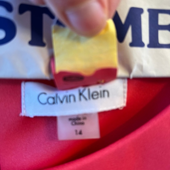 Calvin Klein Sunburst sleeveless dress size 14. Like new. freshly dry cleaned. - Picture 9 of 9